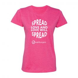 Spread Love Tee in Vintage Pink